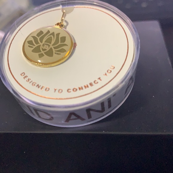 NWT LOTUS FLOWER ALEX AND ANI GOLD CHARM/ PENDANT - Picture 4 of 12
